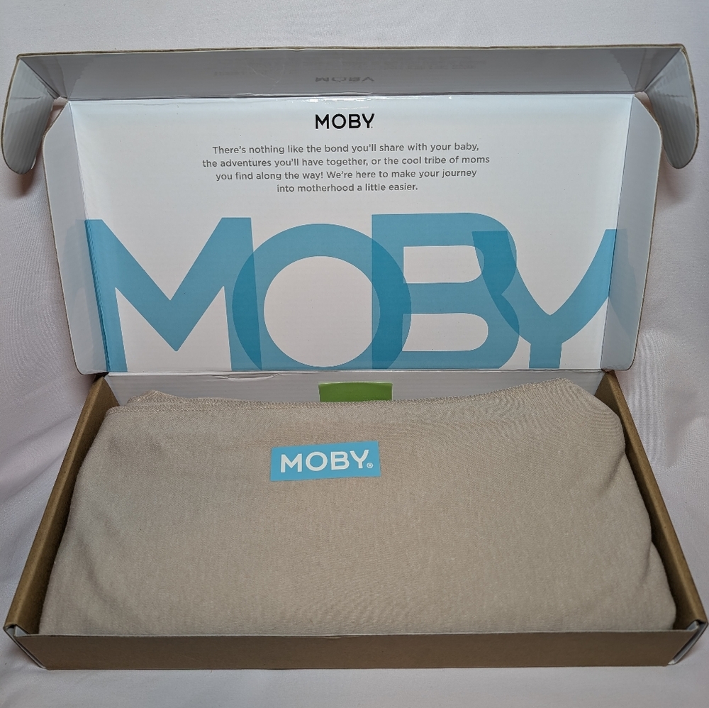 Moby 100% cotton wrap carrier Taupe